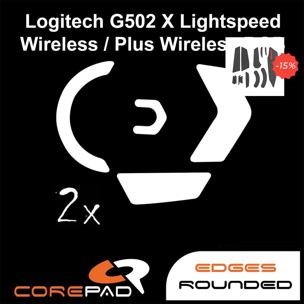 Bundle Feet Corepad + Grip tape Supergrip - Logitech G502X Plus