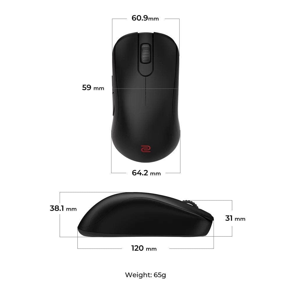 Chuột không dây BenQ Zowie S2-DW - 4K polling rate kèm dock sạc.
