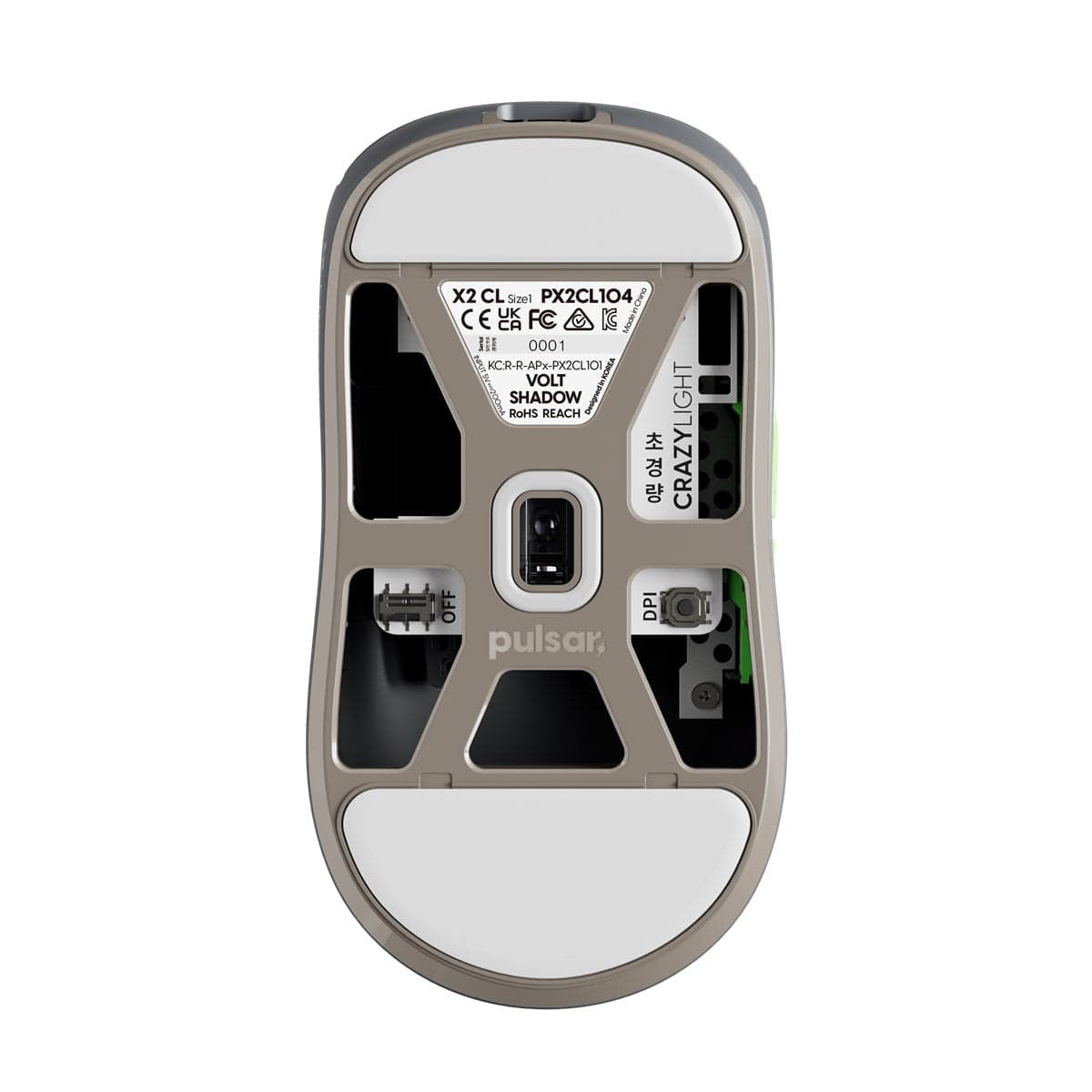 Chuột không dây siêu nhẹ Pulsar X2 CrazyLight - Đi kèm dongle 8K.