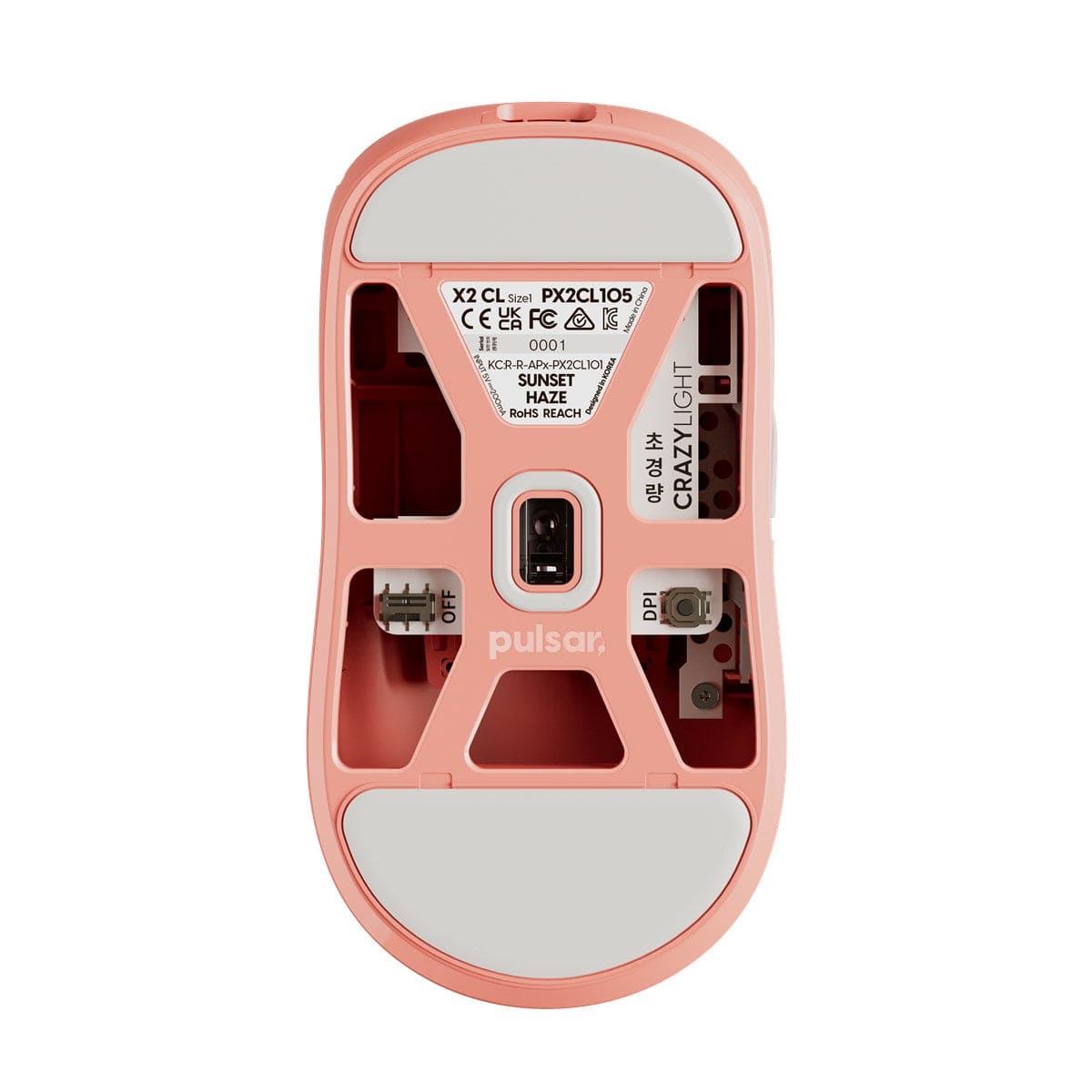 Chuột không dây siêu nhẹ Pulsar X2 CrazyLight - Đi kèm dongle 8K.