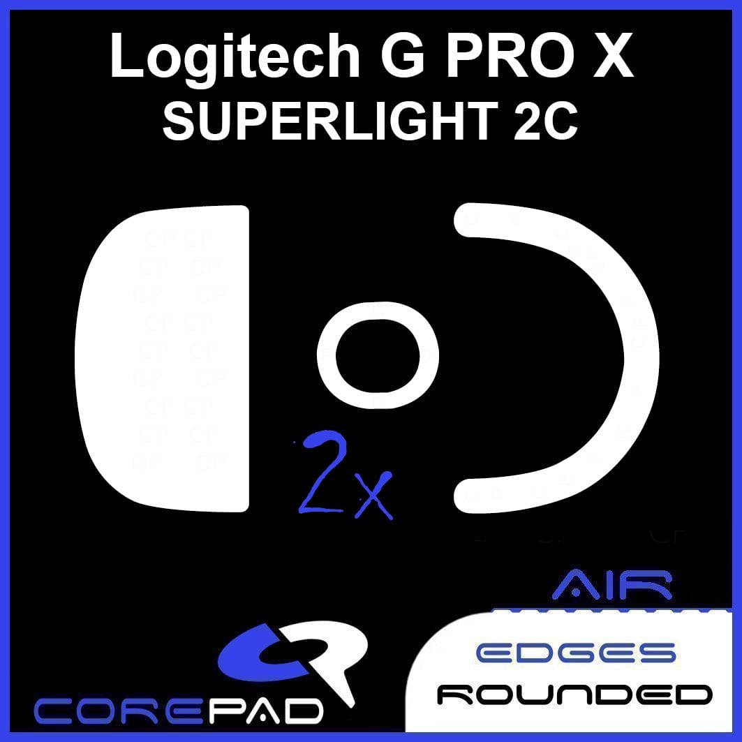 Corepad Skatez AIR – Feet speed cho Logitech G PRO X SUPERLIGHT 2c Compact (2 bộ)