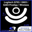Corepad Skatez AIR – Feet speed cho Logitech G703 Lightspeed / Logitech G603 Lightspeed / Logitech G403 HERO / Logitech G403 Prodigy / Logitech G403 Prodigy Wireless (2 bộ)