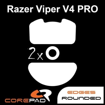 Corepad Skatez PRO – Feet PTFE cho Razer Viper V4 Pro (2 bộ)