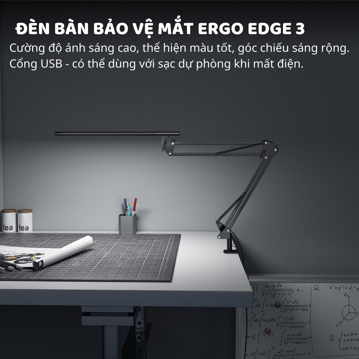 Đèn bàn bảo vệ mắt thông minh Ergo Edge 3.