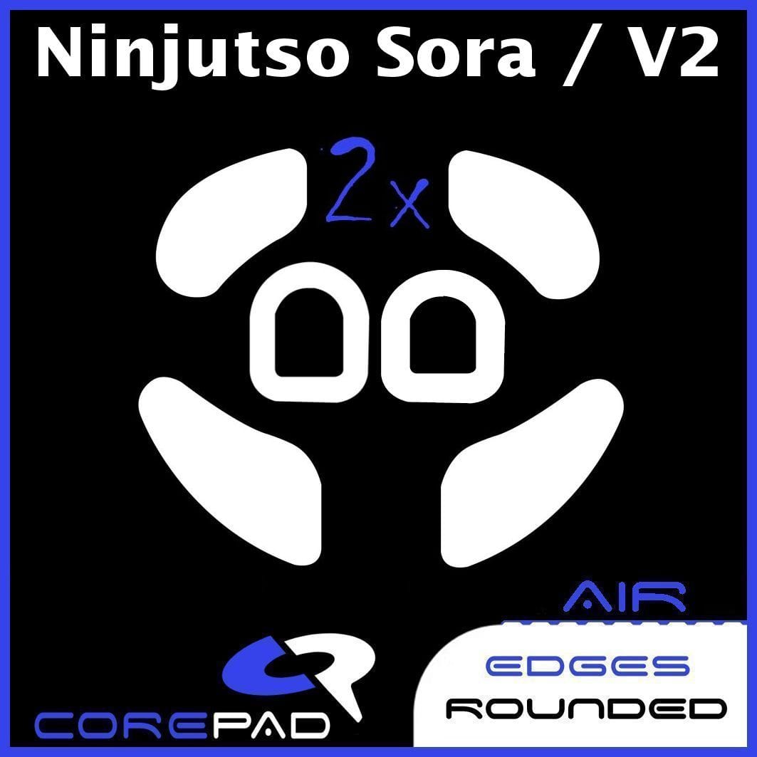 Feet chuột PTFE Corepad Skatez AIR Ninjutso Sora / Ninjutso Sora V2 [Small Size] (2 bộ).