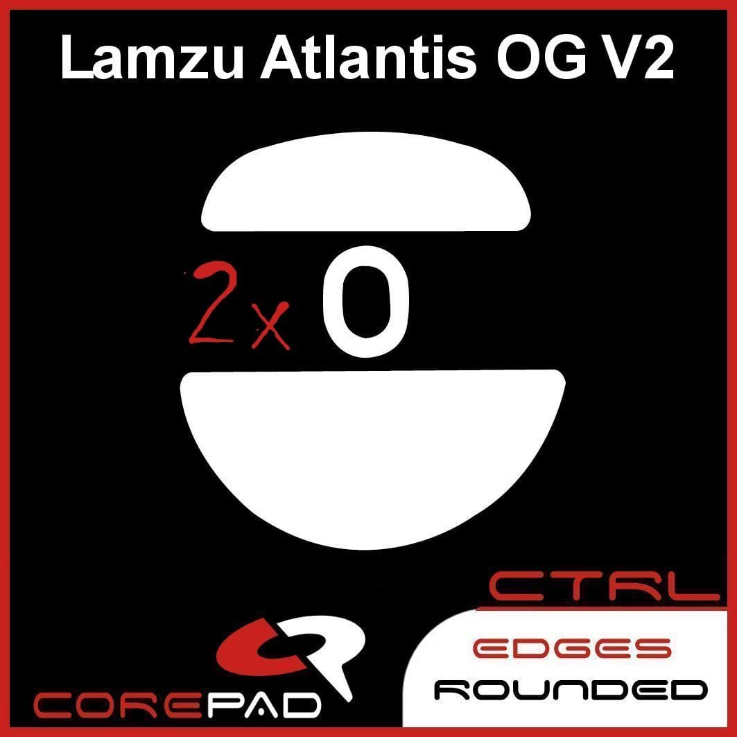 Feet chuột PTFE Corepad Skatez CTRL Lamzu Atlantis OG V2 Superlight / Lamzu Atlantis OG V2 4K Superlight (2 bộ)
