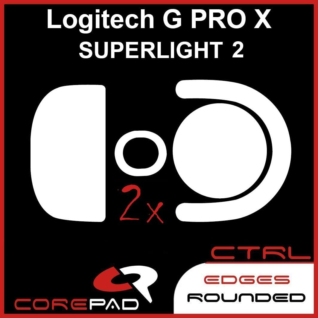 Feet chuột PTFE Corepad Skatez CTRL - Logitech G PRO X SUPERLIGHT 2 Wireless (2 bộ)