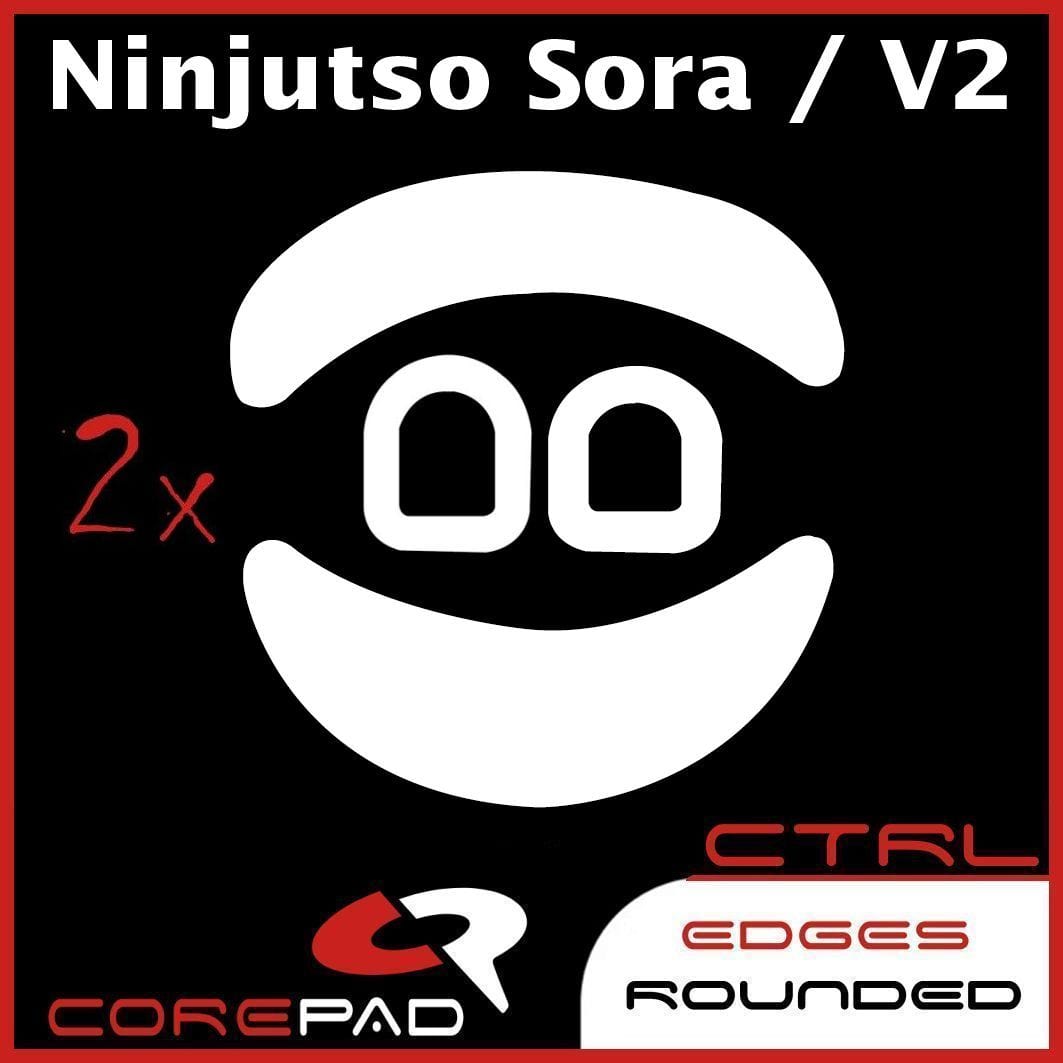 Feet chuột PTFE Corepad Skatez CTRL Ninjutso Sora / Ninjutso Sora V2 [Large Size] (2 bộ)