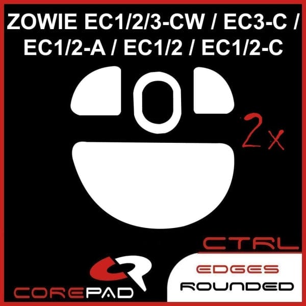 Feet chuột PTFE Corepad Skatez CTRL Zowie EC1-CW / EC2-CW / EC3-CW (2 bộ)