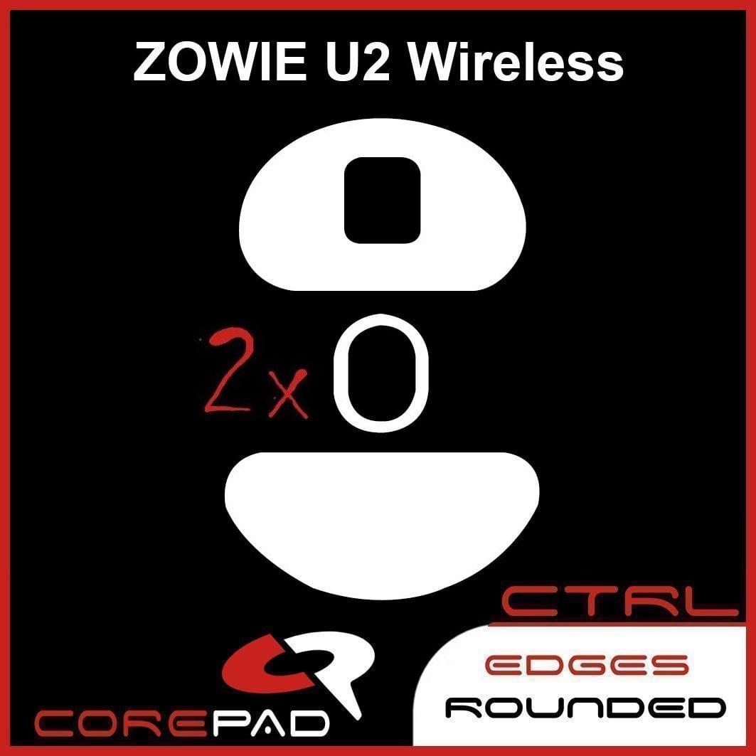 Feet chuột PTFE Corepad Skatez CTRL Zowie U2 Wireless / Zowie FK2-DW / Zowie ZA13-DW / Zowie S2-DW (2 bộ).