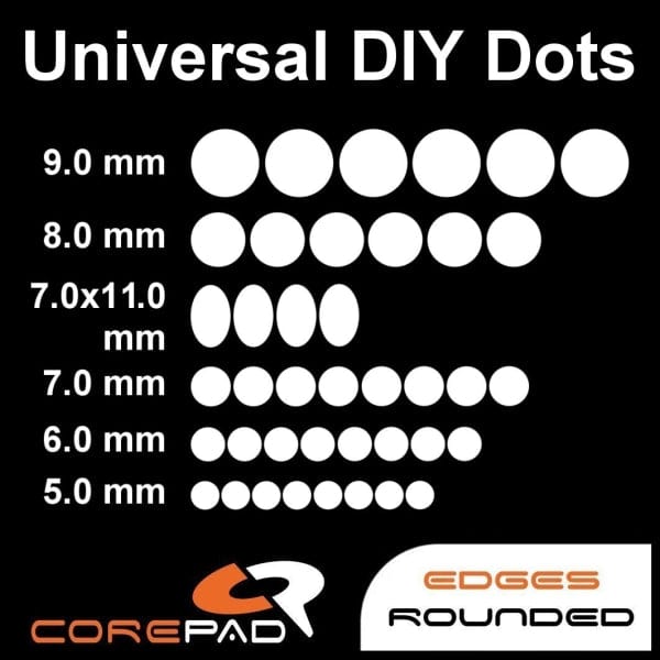 Feet chuột PTFE Corepad Skatez DOTS #1 Universal DIY Dots