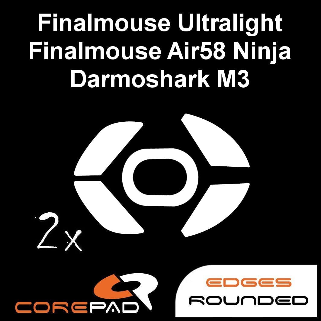 Feet chuột PTFE Corepad Skatez PRO Darmoshark M3 / Darmoshark M3 4K / FinalMouse Ultralight Pro / Phantom / Sunset / Scream One / Tournament Pro / Air58 Ninja (2 bộ)