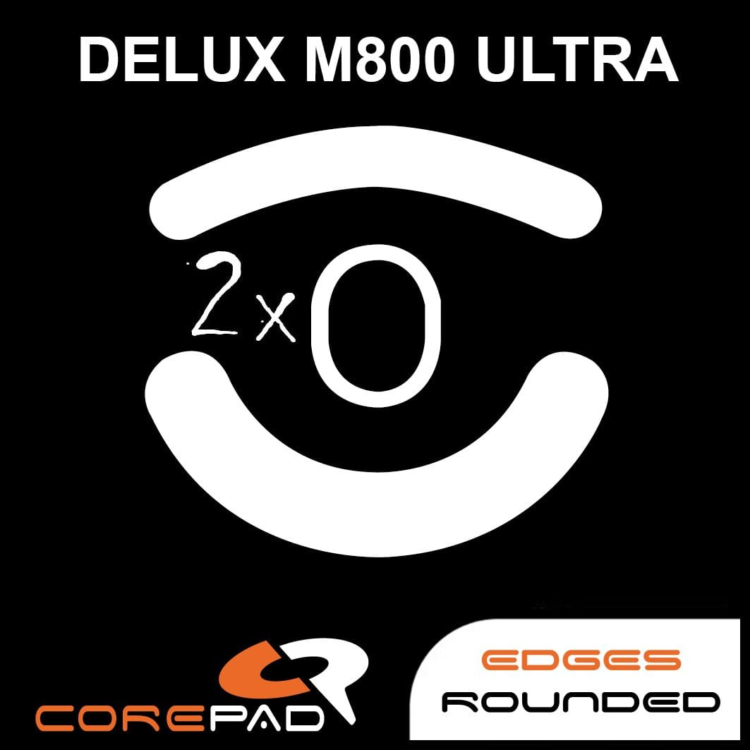 Feet chuột PTFE Corepad Skatez PRO Delux M800 ULTRA (2 bộ).