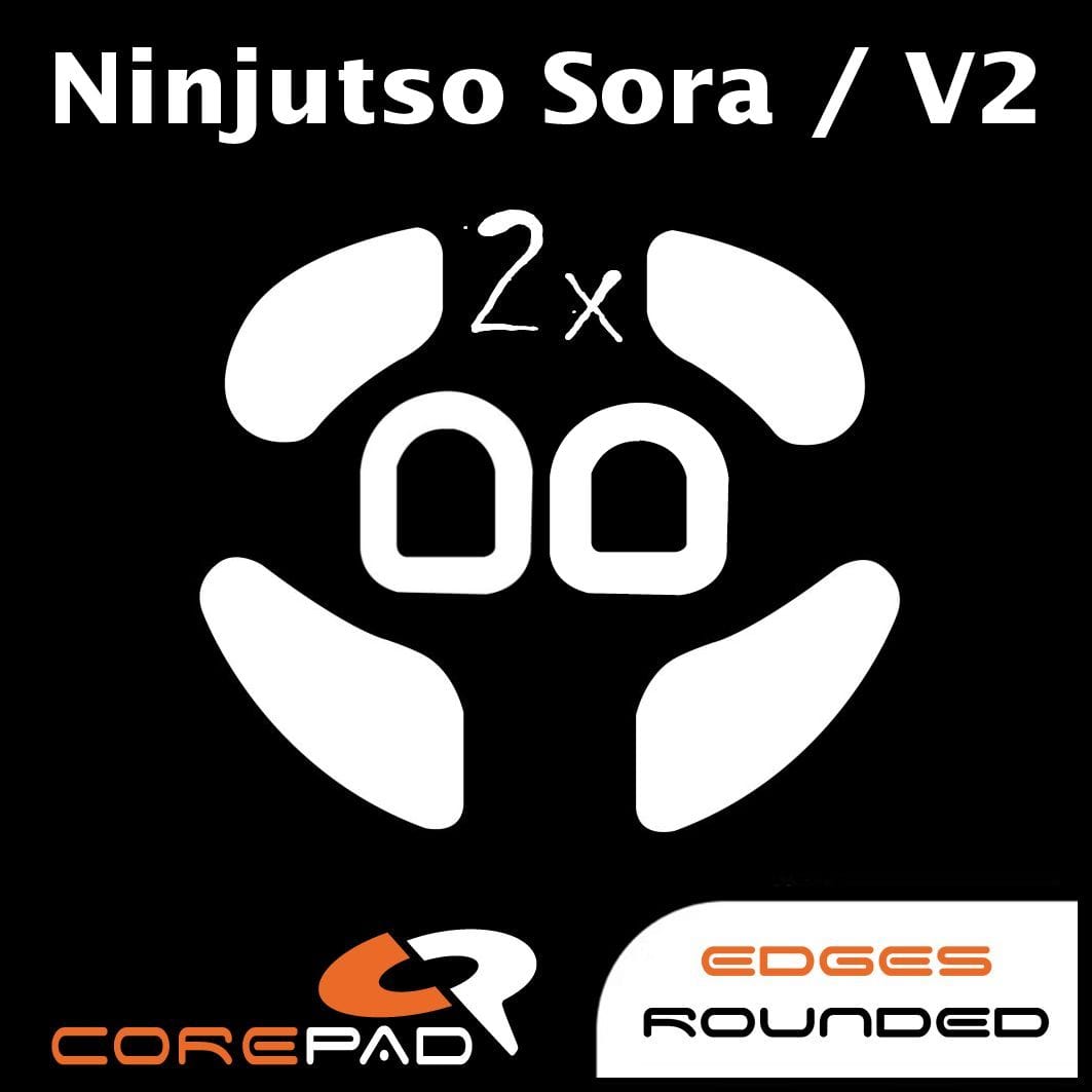 Feet chuột PTFE Corepad Skatez PRO Ninjutso Sora / Ninjutso Sora V2 [Small Size] (2 bộ)