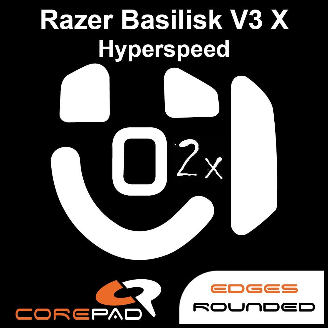 Feet chuột PTFE Corepad Skatez PRO Razer Basilisk V3 X Hyperspeed (2 bộ)