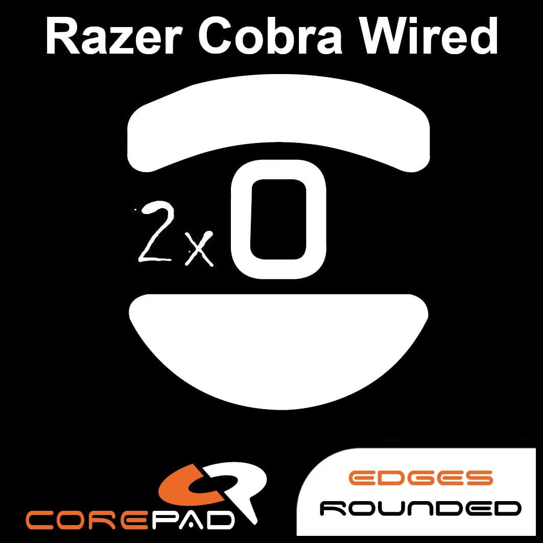 Feet chuột PTFE Corepad Skatez PRO Razer Cobra Wired (2 bộ).
