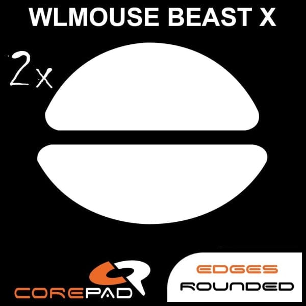 Feet chuột PTFE Corepad Skatez PRO WLmouse BEAST X Wireless (2 bộ).