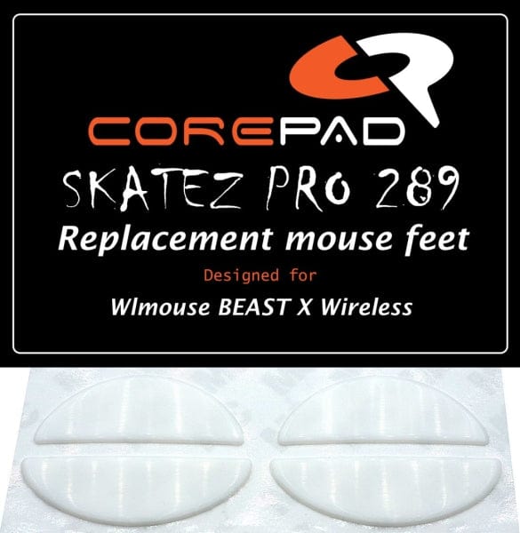 Feet chuột PTFE Corepad Skatez PRO WLmouse BEAST X Wireless (2 bộ).
