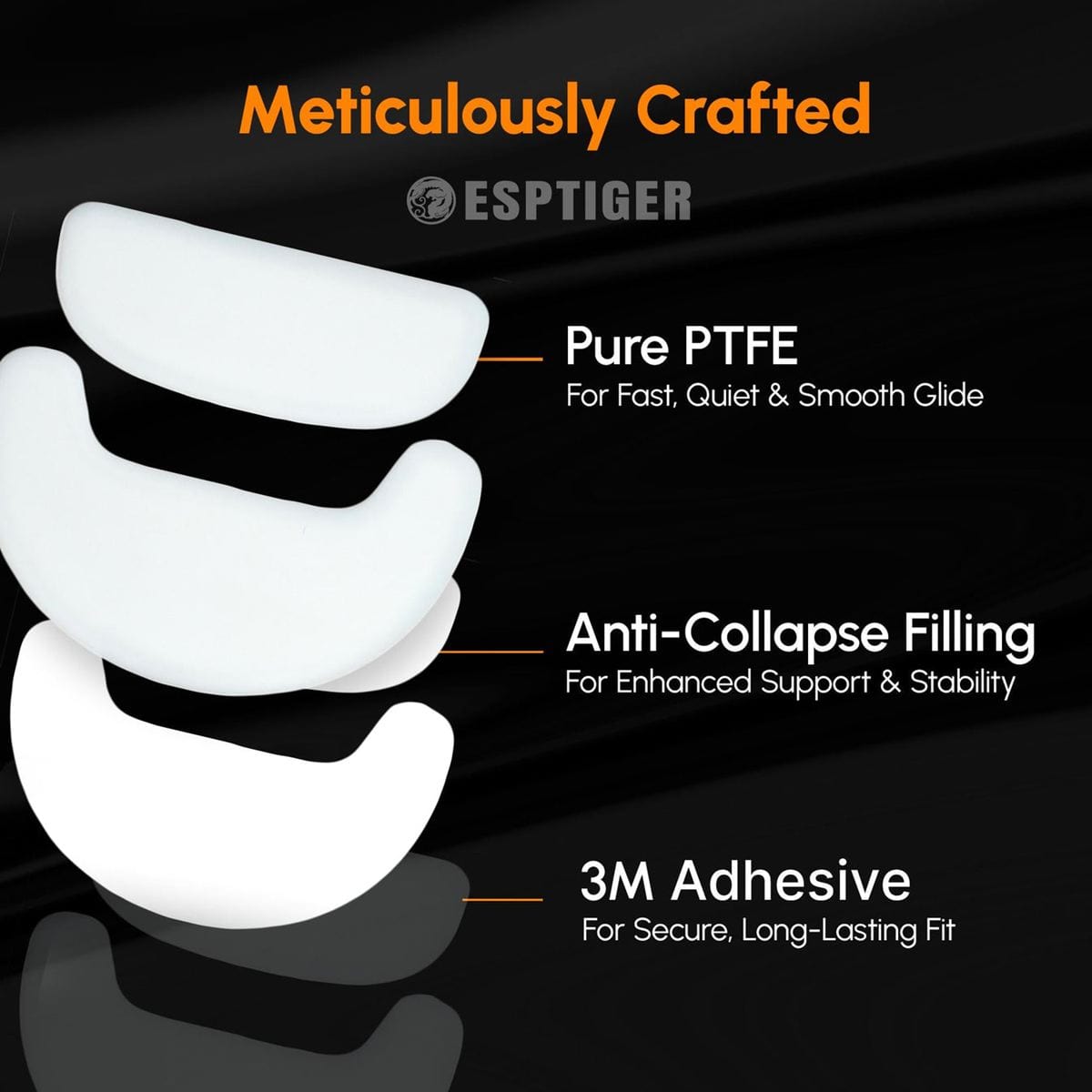 Feet chuột PTFE ESPTiger ICE V2 Endgame Gear OP1WE/4K/8K/RGB (1 bộ)