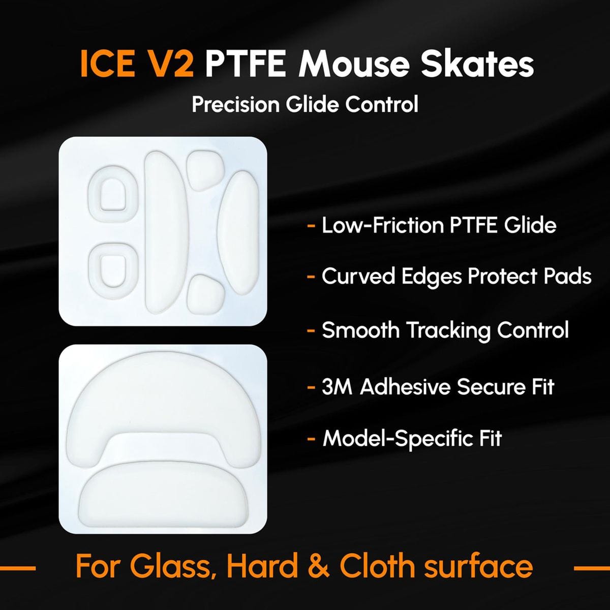Feet chuột PTFE ESPTiger ICE V2 Endgame Gear OP1WE/4K/8K/RGB (1 bộ)