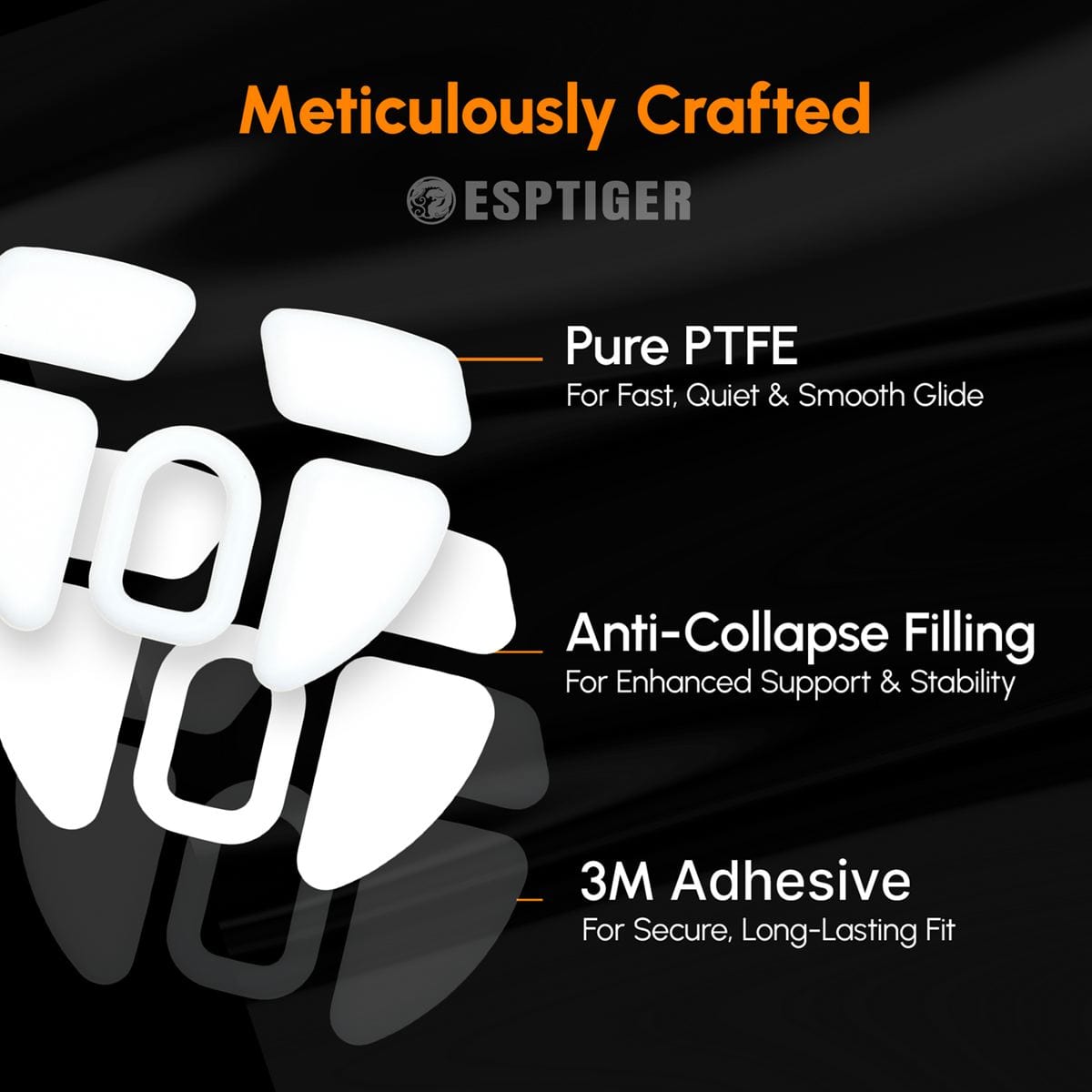 Feet chuột PTFE ESPTiger ICE V2 Lamzu Atlantis Mini (1 bộ)