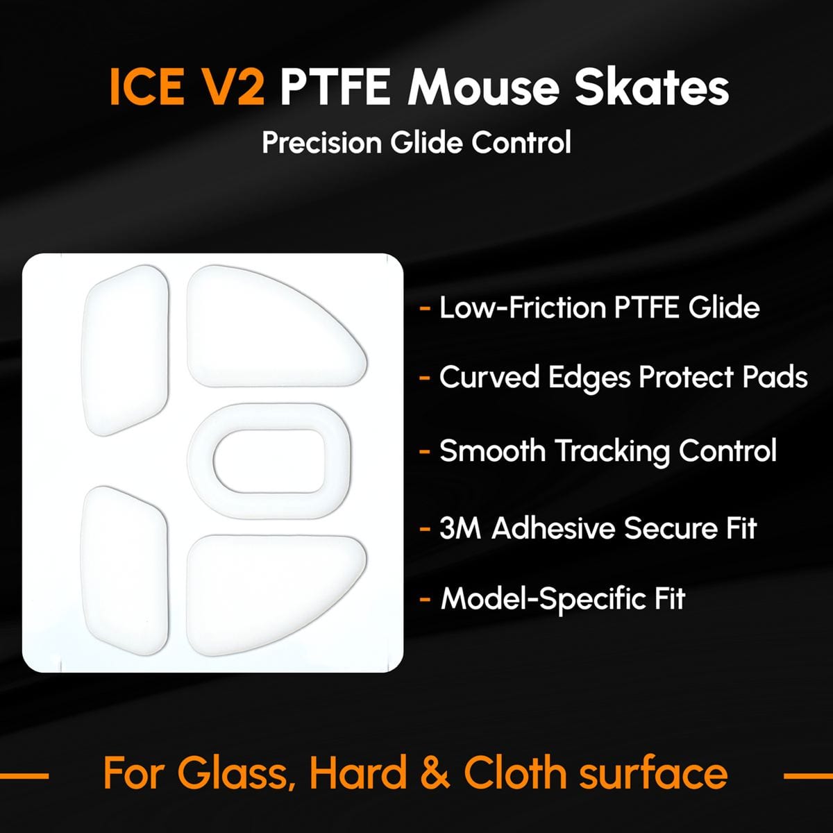 Feet chuột PTFE ESPTiger ICE V2 Lamzu Atlantis Mini (1 bộ)