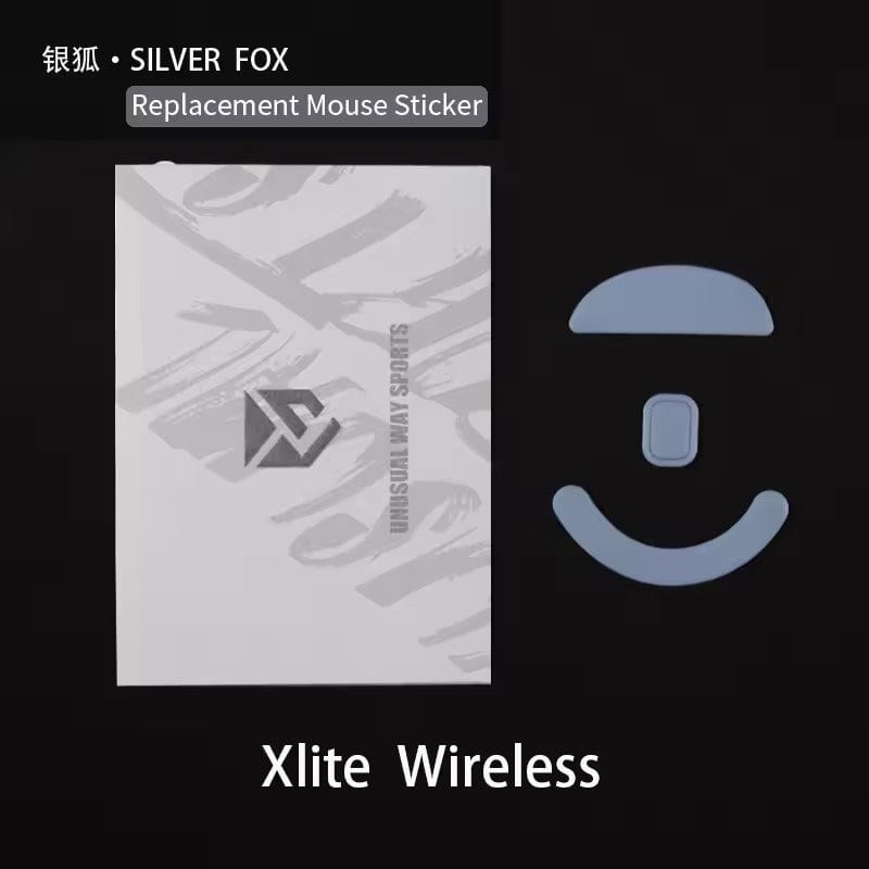 Feet chuột PTFE Unusual Way Sport Silver Fox - Pulsar Xlite V4 / V3 / V2 (1 bộ).