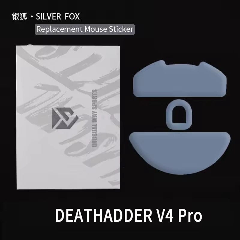 Feet chuột PTFE Unusual Way Sport Silver Fox - Razer DeathAdder V4 Pro (1 bộ)