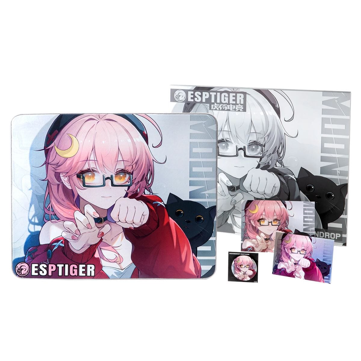 Lót chuột vải ESPTiger Neon V2 - Moondrop Edition Gaming Mousepad
