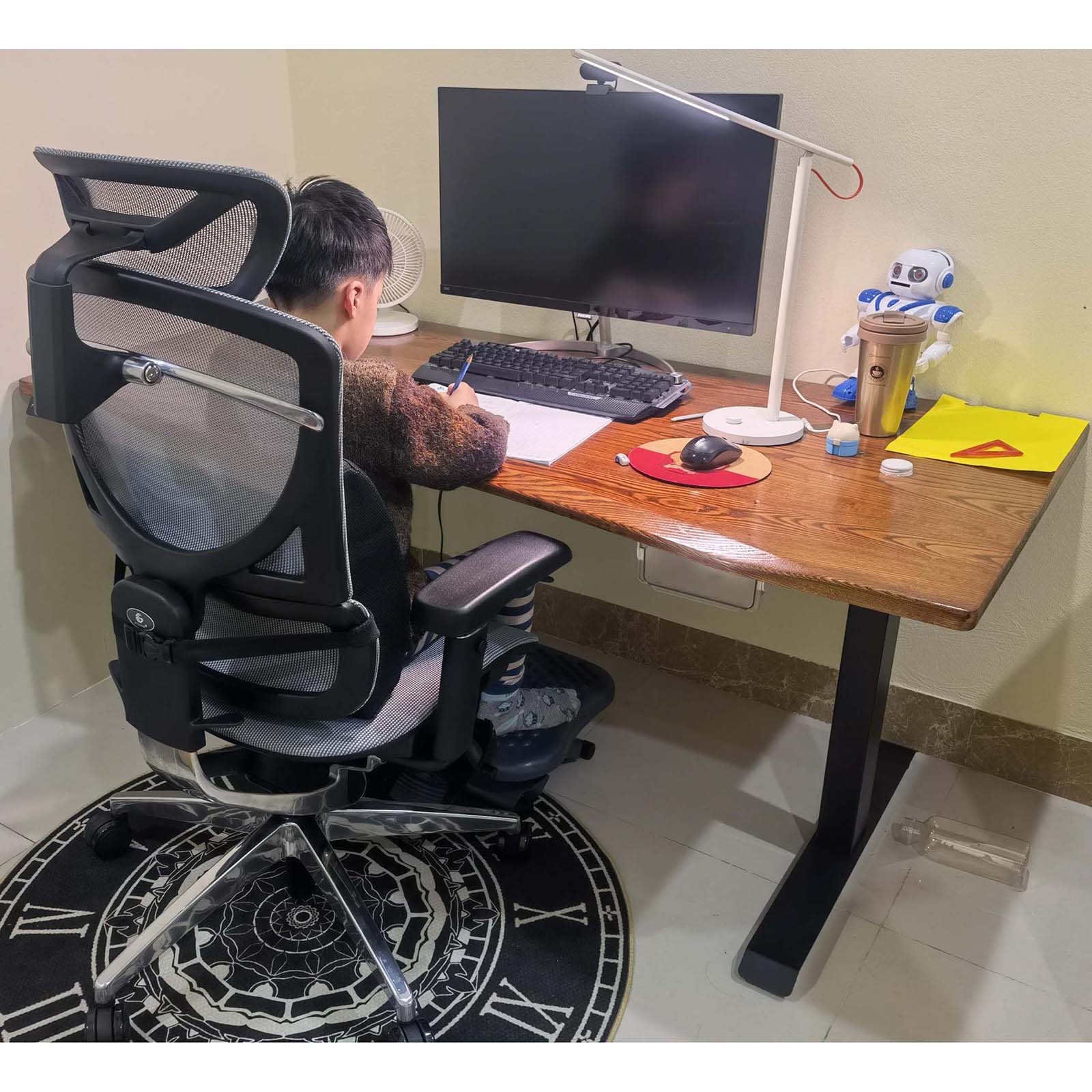 Mặt bàn nâng hạ Ergonomic công thái học Ergo Edge - Gỗ Ash.