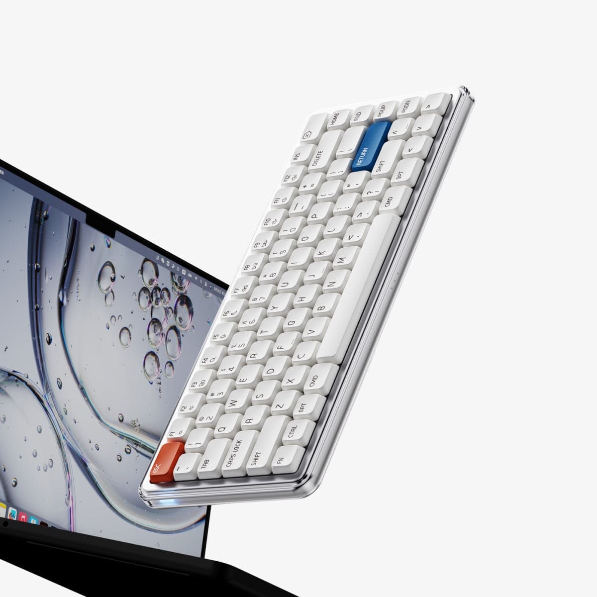 MelGeek O2 – Bàn phím low-profile tri-mode trong suốt