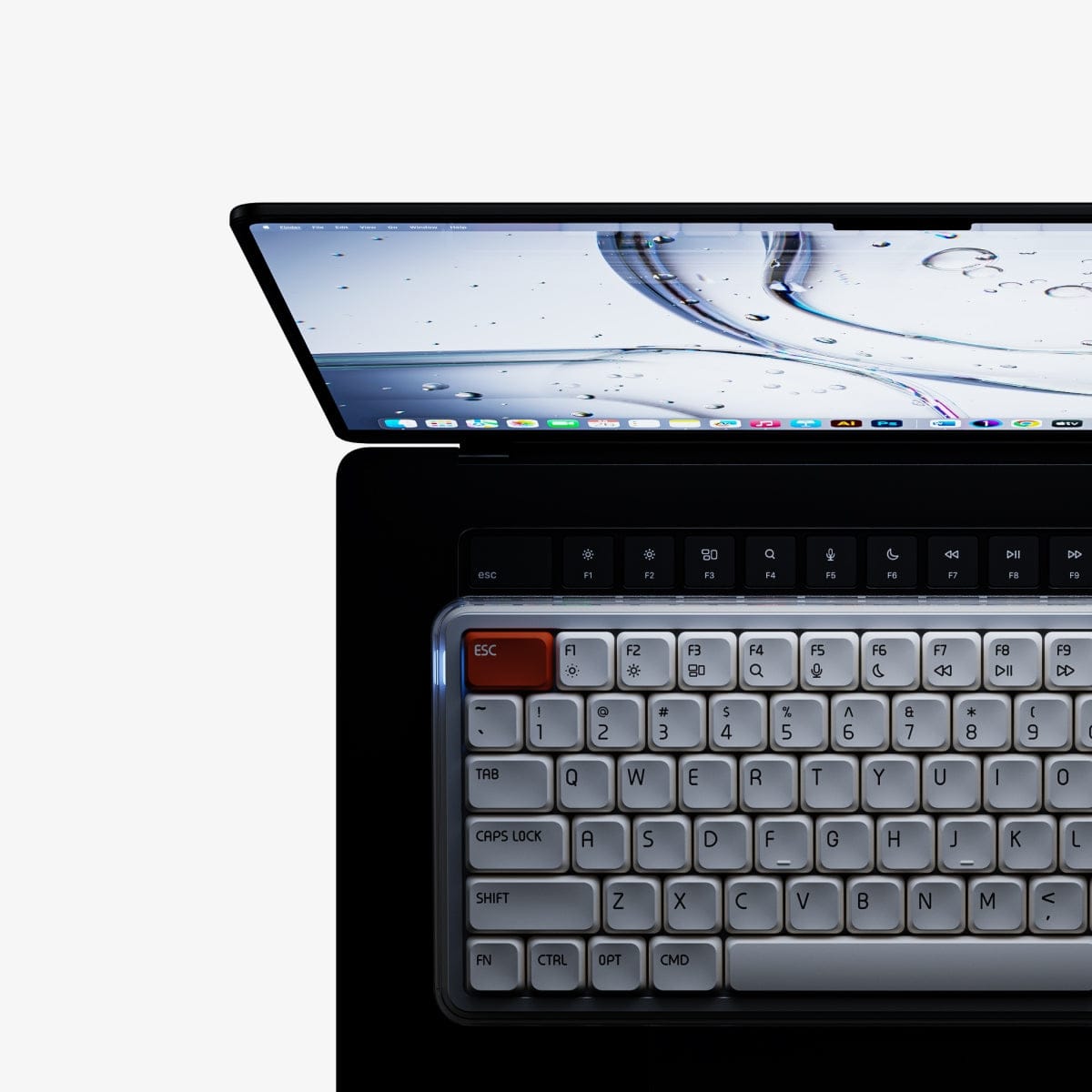 MelGeek O2 – Bàn phím low-profile tri-mode trong suốt