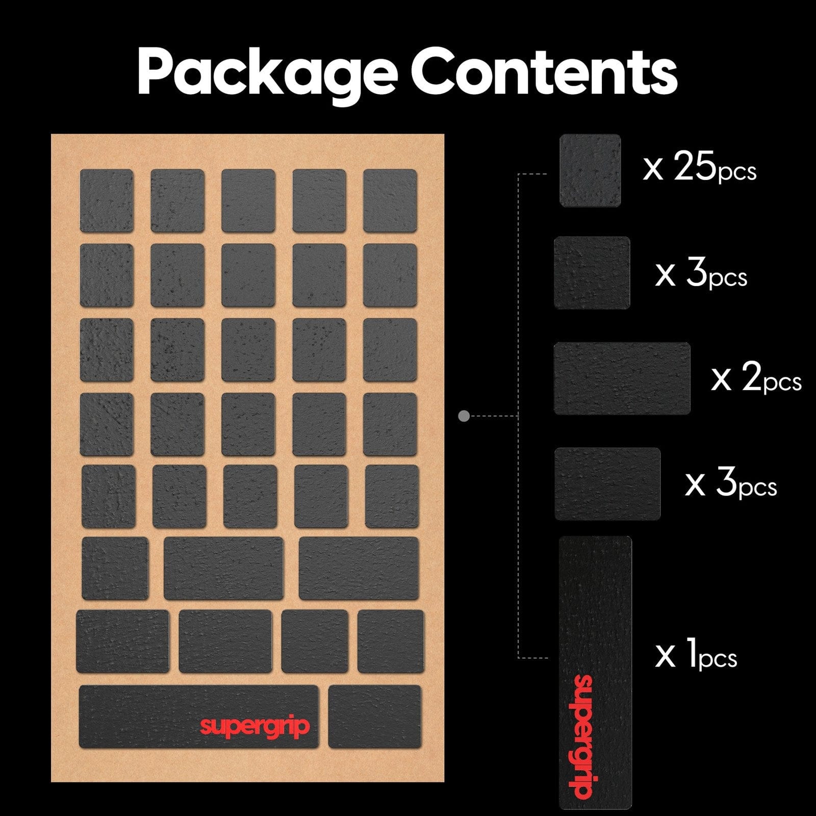 Miếng dán chống trượt Pulsar Supergrip - Universal Keyboard Grip Tape Precut Sheet.