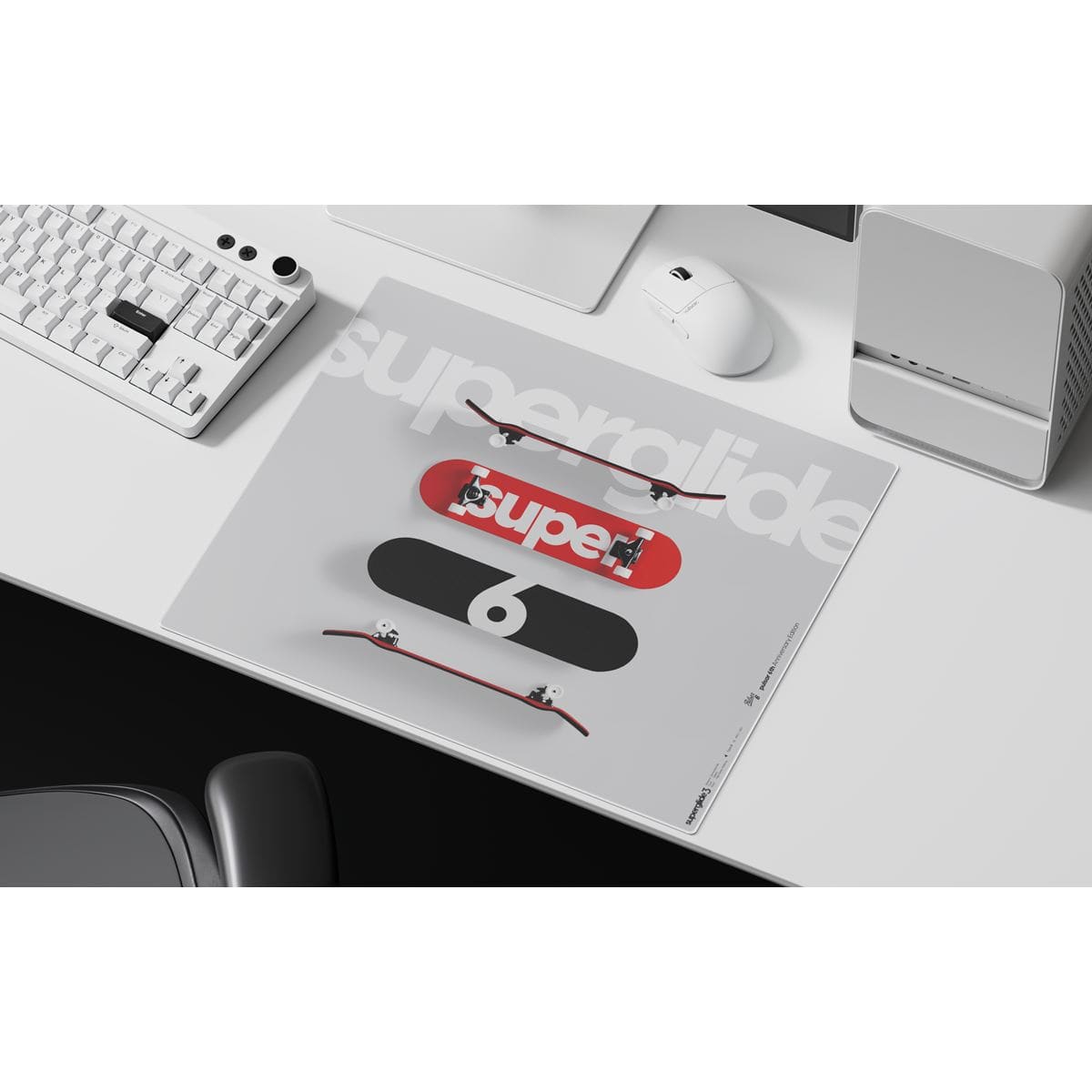 Pulsar [6th Anniversary] Superglide3 Glass Mousepad - Lót chuột kính cường lực giới hạn