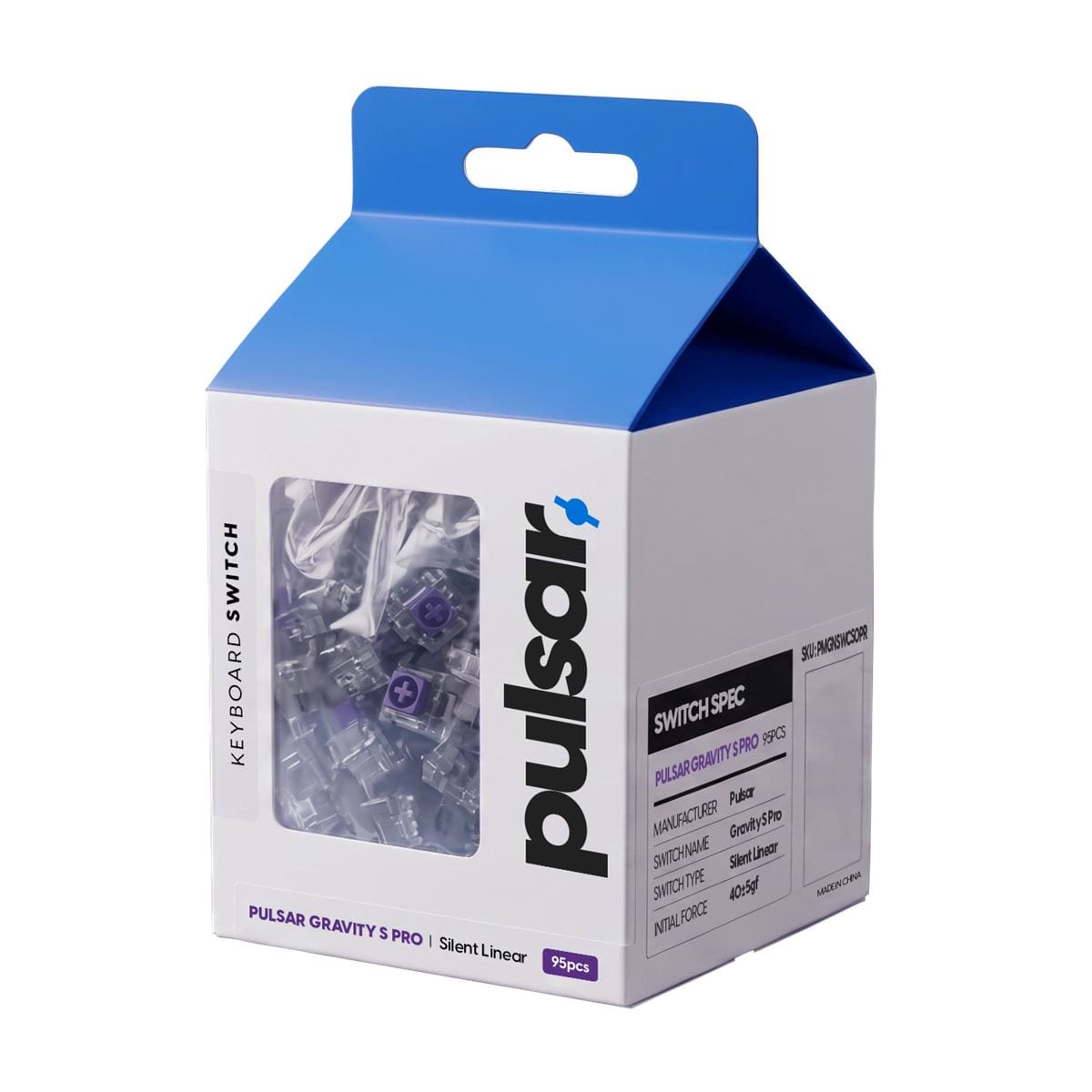 Pulsar Magnetic Switch Gravity S Pro (95 switch)  - Switch nam châm Silent cho bàn phím HE
