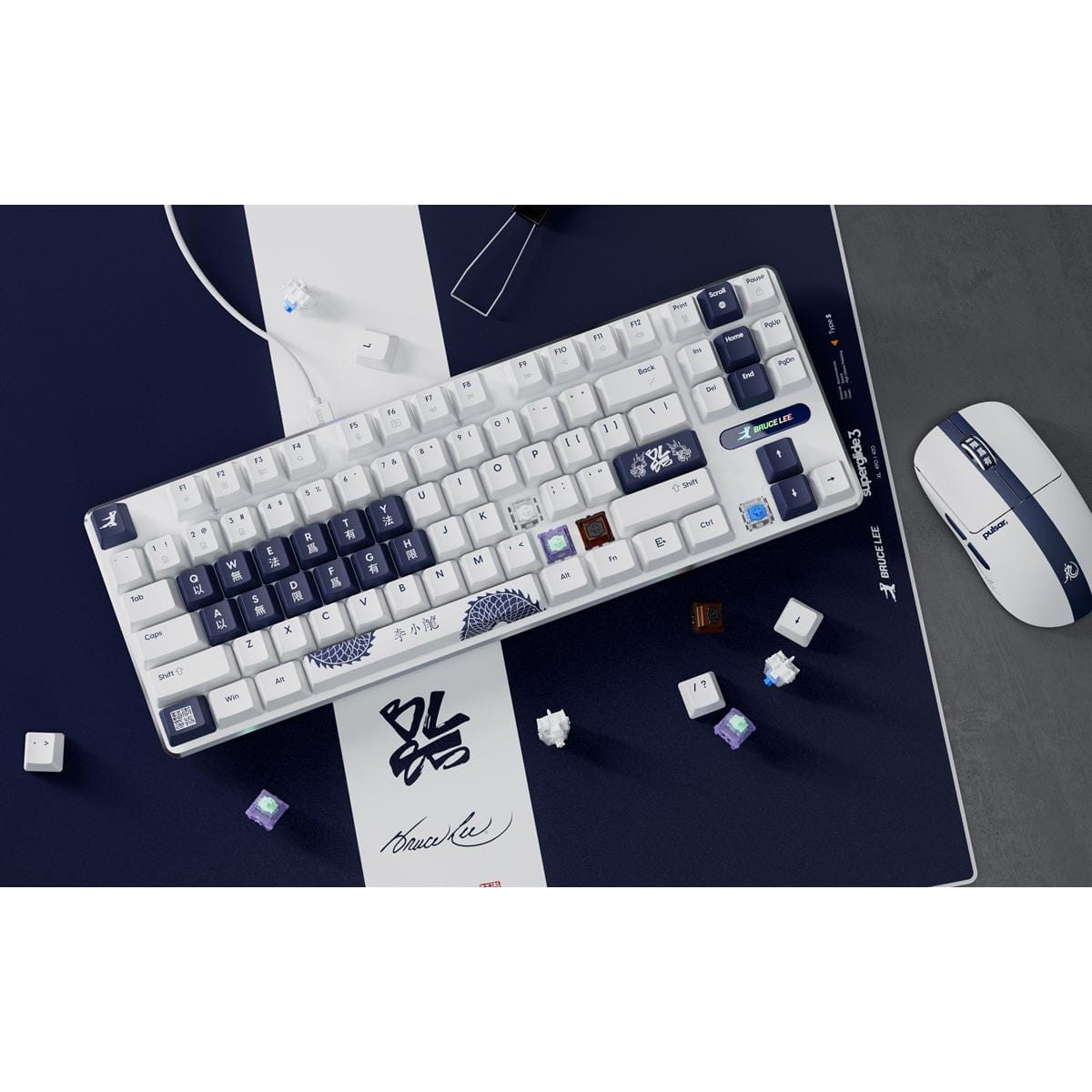 キーボード Pulsar PCMK3HE TKL Bruce Lee 85th Ed Bruce Lee 85th Edition] PCMK 3 HE Gaming Keyboard - JIS – Pulsar