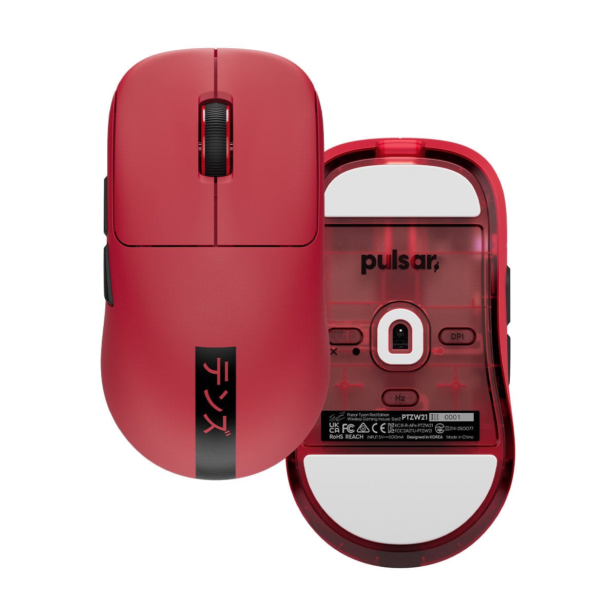 Pulsar TenZ Red Edition - Chuột không dây siêu nhẹ 47g, 8K polling rate