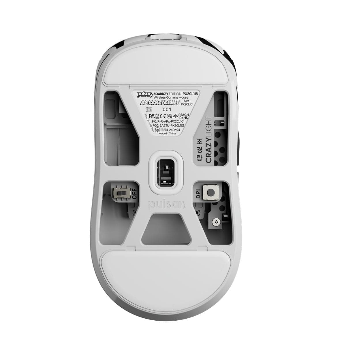 Pulsar X2 Crazylight Boardzy Edition – Chuột không dây siêu nhẹ 36g, 8KHz