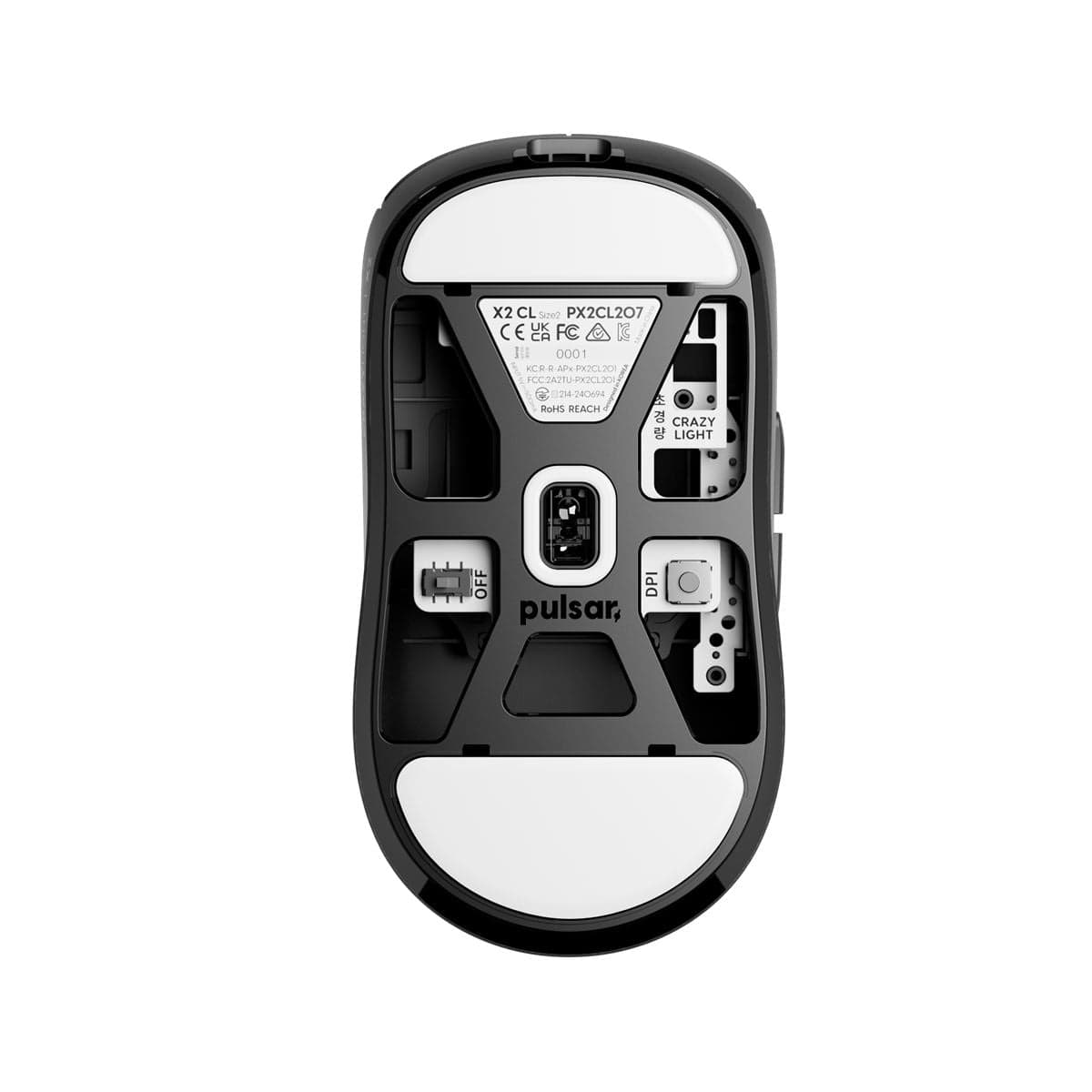 Pulsar X2 Crazylight Medium – Chuột không dây kèm dongle 8K