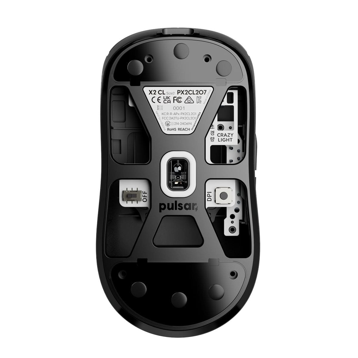 Pulsar X2 Crazylight Medium – Chuột không dây kèm dongle 8K