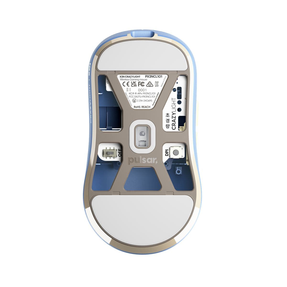 Pulsar X2N Crazylight – Chuột không dây kèm dongle 8K