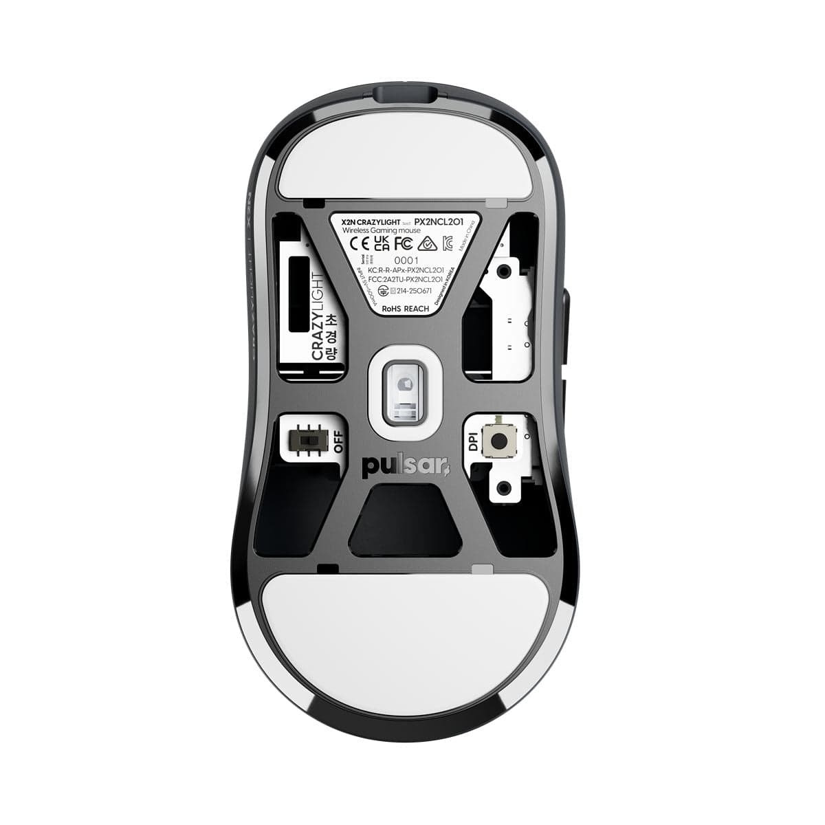 Pulsar X2N Crazylight – Chuột không dây kèm dongle 8K
