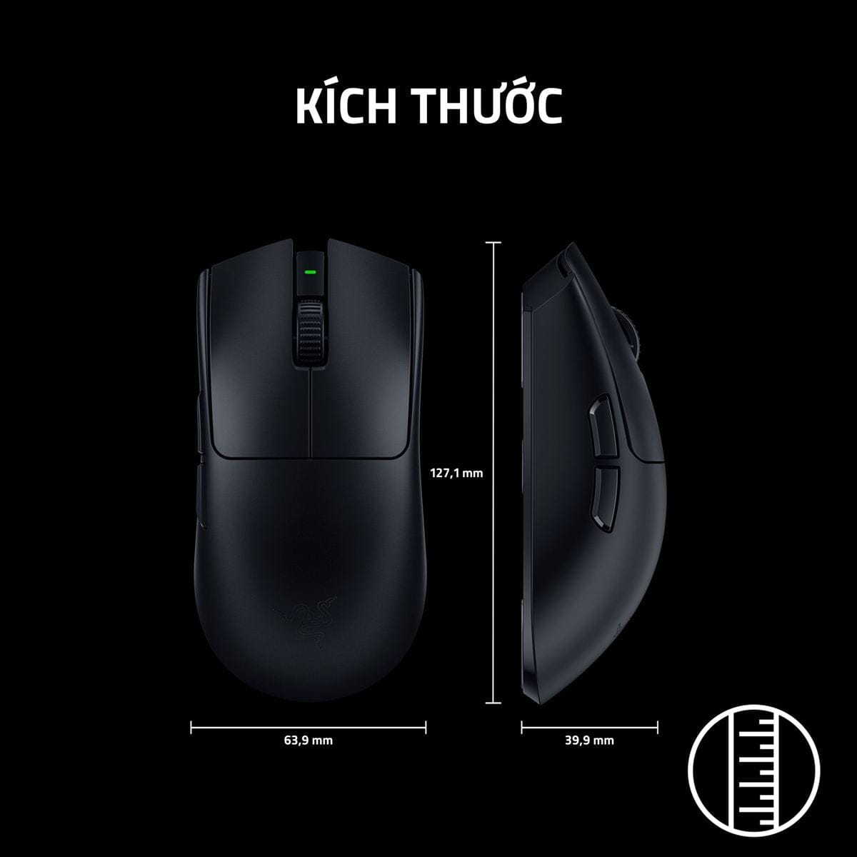 Razer Viper V3 Pro SE – Chuột đối xứng kèm dongle 1K