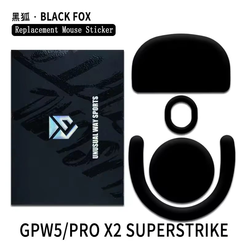 Unusual Way Black Fox – Feet UPE êm cho Logitech G Pro X2 Superstrike / Logitech G Pro X Superlight 2