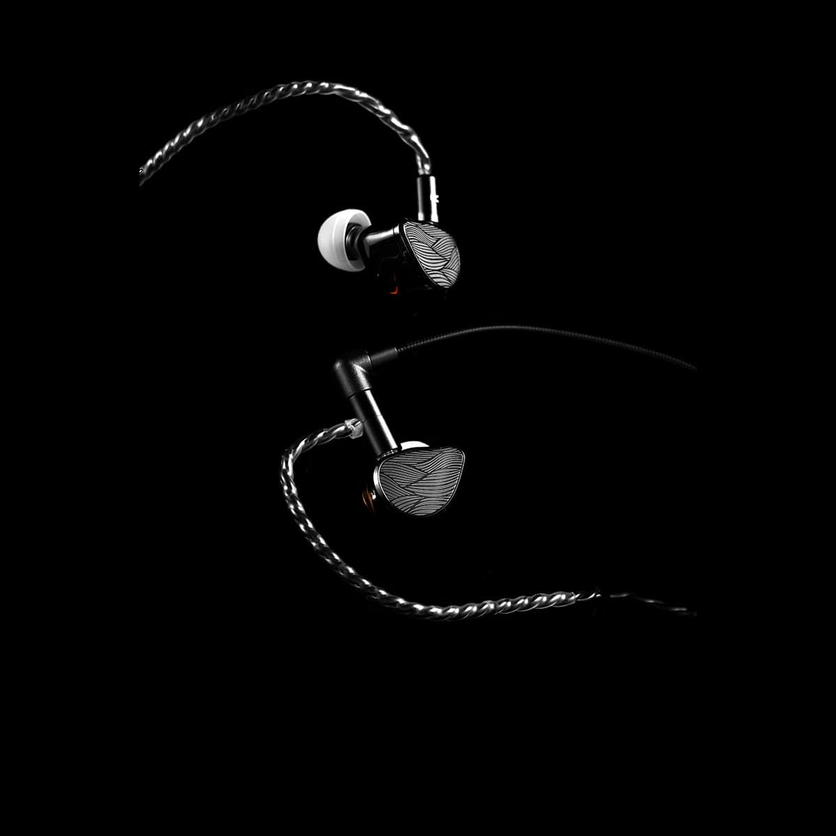 WLmouse YU 羽 IEM - Tai nghe In-ear chơi game có mic tháo rời, 4 driver