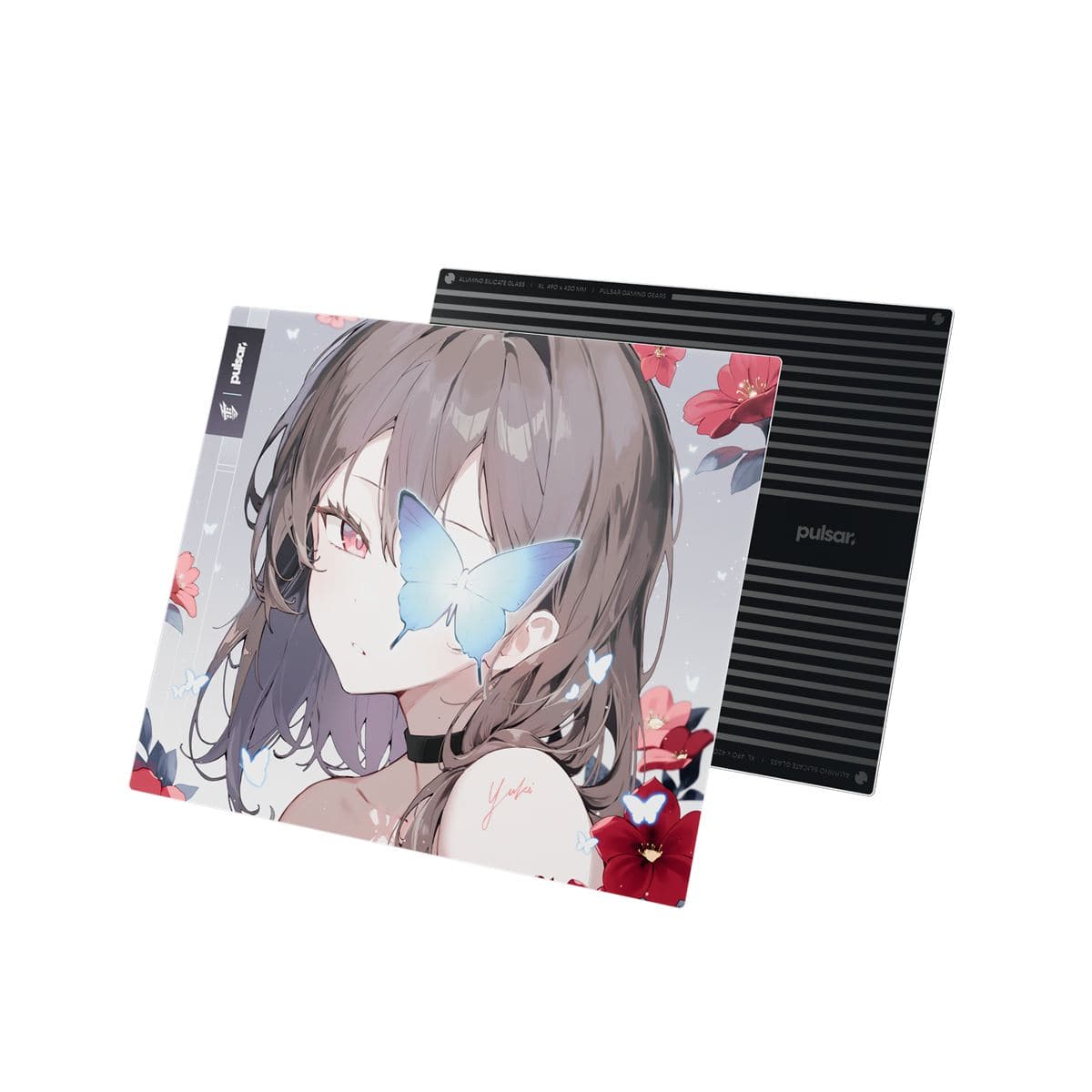 Yuki Aim x Pulsar - Superglide3 Glass Mousepad (Yuki Aim Edition)