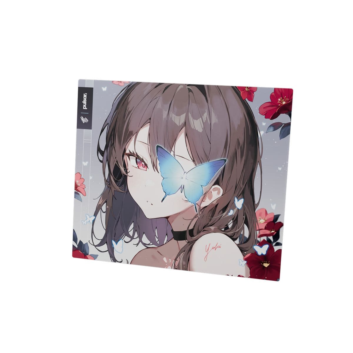 Yuki Aim x Pulsar - Superglide3 Glass Mousepad (Yuki Aim Edition)