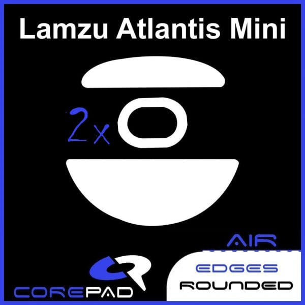 2 bộ Feet chuột PTFE Corepad Skatez AIR Lamzu Atlantis Mini Wireless