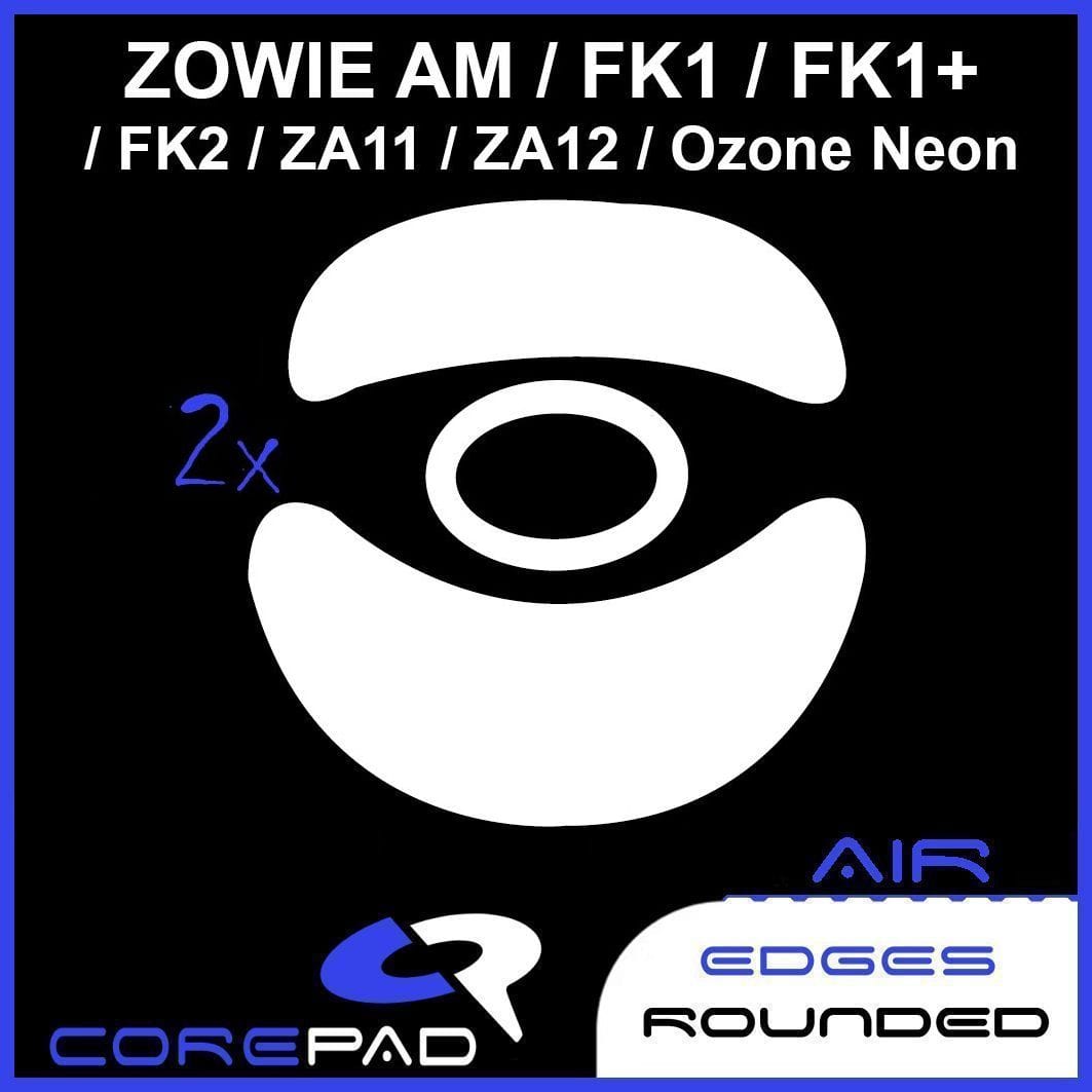 Feet chuột PTFE Corepad Skatez AIR Zowie AM / FK1 / FK1+ / FK2 / S1 / S2 / ZA11 / ZA12 / Ozone Neon / Neon M10 (2 bộ).