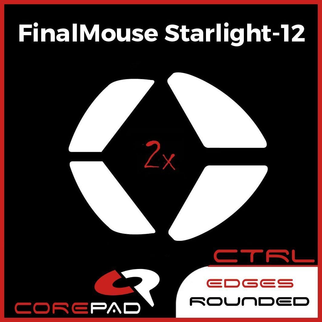 Feet chuột PTFE Corepad Skatez CTRL Finalmouse Starlight-12 Medium & Small / Ultralight X Cheetah (S) & Lion (M) & Tiger (L) (2 bộ).